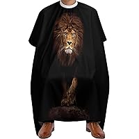 Lion Adults Barber Cape Lightweight Styling Hair Cutting Cape Hairdressing Cape Gown Apron