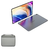 BoxWave Case Compatible with Teclast T40 - Hard Shell Briefcase, Slim Messenger Bag Briefcase Cover Side Pockets - Pewter