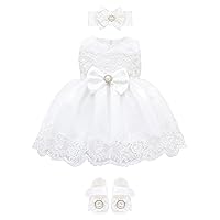 Taffy Baby Girl Christening Baptism Embroidered White Dress Gown 6 Piece Deluxe Set