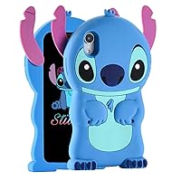 Cases for iPhone XR Case, Lilo Stitch Cute 3D Cartoon Unique Soft Silicone Animal Rubber Character Shockproof Anti-Bump Protector Boys Kids Girls Gifts Cover Housing Skin for iPhone XR 6.1”