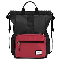 DIRRONA Fashion Womens Handbag Ladies Cross Body Bag Small Backpack Printing Shoulder Bags Multi Pocket Nylon Waterproof Shoulder Messenger Bag
