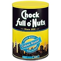 Chock Full o’Nuts Original Roast Ground Coffee, Medium Roast (31.2 Oz. Can) - Arabica Coffee Beans - Smooth, Full-Bodied Medium Blend with A Rich Flavor