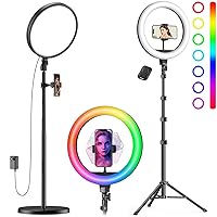 Weilisi Large Professional Full-Screen Ring Light Kit Bundles with 10