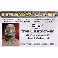 Parody ID | Drax Driver’s License | Fake ID Novelty Card | Collectible Trading Card Driver’s License | Novelty Gift for Holidays | Made in The USA