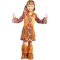 Fun World Costumes Baby Girl's Peace and Love Hippie Toddler Costume