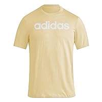adidas Men's Essentials Single Jersey Linear Embroidered Logo T-Shirt Short Sleeve T-Shirt (Pack of 1)