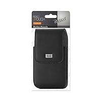 Reiko Wireless Vertical Leather Pouch with Magnetic & Metal Belt Clip for Samsung Galaxy S4 - Black (VP385B-583207BK)