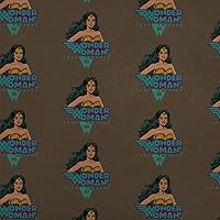 GRAPHICS & MORE Wonder Woman 80th Classic Comic Smile Premium Kraft Roll Gift Wrap Wrapping Paper