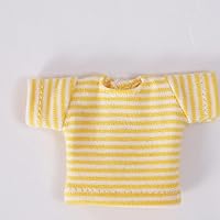 Short Sleeve T-Shirt for ob11,Molly,Body9,Gsc,1/12bjd Doll Clothes Toys Accessories (Yellow1)