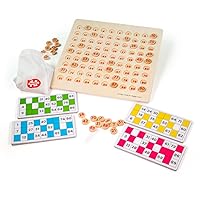 Bigjigs Toys, Traditional Bingo Game, Wooden Toys, Kids Bingo Game, Bingo Games for Children, Educational Toys, Bingo Set, Wooden Board Games, Maths Toy