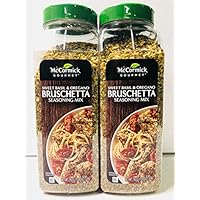 McCormick Gourmet Bruschetta Seasoning Mix, Sweet Basil & Oregano 19 Ounce (Pack of 2)
