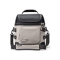 Coleman Pro Heavy-Duty Insulated Soft Cooler Lunchbox, 16/24 Can Portable Cooler for Rugged Outdoor Use & Jobsites, Puncture-Resistant Cooler with Storage Space, Shoulder Strap, & Oversized Zippers