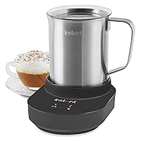 Pot Instant Magic Froth 9-in-1 Electric Milk Steamer and Frother,17oz Stainless Steel Pitcher,Hot and Cold Foam Maker and Milk Warmer for Lattes,Cappuccinos,Macchiato
