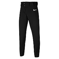 Nike Vapor Big Kids' (Boys') Elastic Baseball Pants (TM Black/TM White, CZ7175-010)