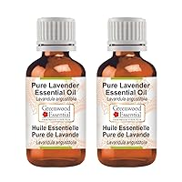 Pure Lavender Essential Oil (Lavandula angustifolia) Steam Distilled (Pack of Two) 100ml X 2 (6.76 oz)