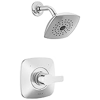 Modern 14 Series Single-Handle Chrome Shower Trim Kit, Chrome Shower Faucet with Single-Spray Touch-Clean Shower Head, Chrome T142339-PP (Valve Not Included)