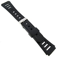 19mm Timex Black Rubber Fits Casio Mens Water Sport Watch Band TX1951