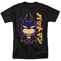 Batman T-Shirt Cartoon Kanji Black Tee