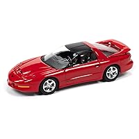 1997 Pontiac Firebird T/A Trans Am WS6 Bright Red with Matt Black Top OK Used Cars Series Limited Edition to 18056 Pieces Worldwide 1/64 Diecast Model Car by Johnny Lightning JLMC028-JLSP194A