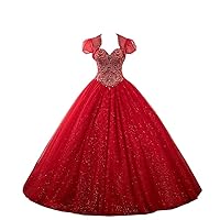 Luxury Rhinestones Crystal Bling Sequined Tulle A line Prom Long Dresses Evening Gown 2024 with Jackets