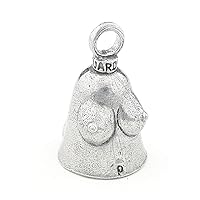 Guardian Bell R-Rated Good Luck Bell w/Keyring & Black Velvet Gift Bag | Motorcycle Bell | Lead-Free Pewter | Made in USA