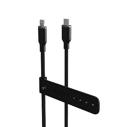 mophie Charge Stream USB-C to Lightning 2m/6ft Silicone Cable - Enduraflex Reinforced, 30W Fast Charging, Ultra-Durable & Flexible Design