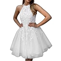 Lawrncedw Appliques Short Prom Dress Laces Appliques Homecoming Dresses for Teens Mini Party Gowns