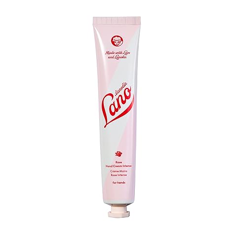 Lanolips Hand Cream Intense, Rose - Hand & Cuticle Cream for Dry, Cracked Skin - Lanolin Cream with Rose Oil, Shea Butter & Vitamin E - Cruelty-Free, Dermatologist Tested (50ml / 1.69 fl oz)