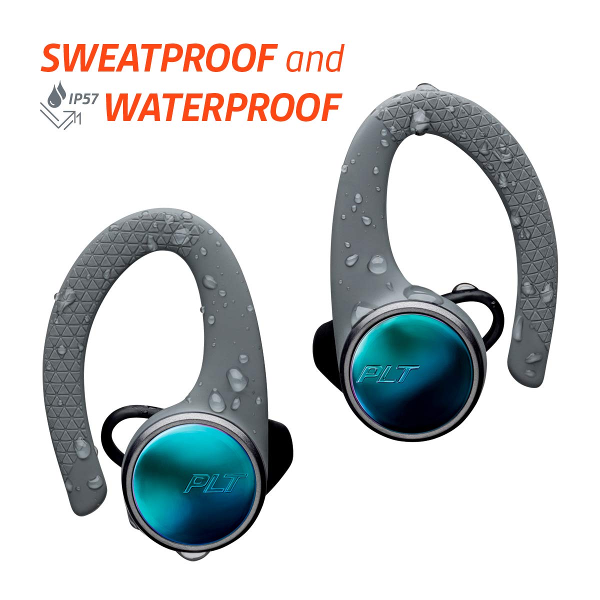 Plantronics 211855-99 BackBeat Fit 3100 True Wireless Earbuds, Sweatproof and Waterproof In Ear Workout Headphones, Black, One Size Fits All