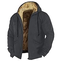 Christmas Coats,Winter Thickened Warm Fleece Sherpa Zipper Overcoat Santa Plus Size Casual Hooded Long Sleeve Coat