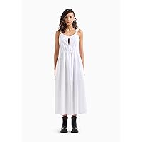 A | X ARMANI EXCHANGE Women's Linen Sleveless Maxi Dress