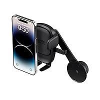 iOttie Easy One Touch 6 Vehicle Screen Car Phone Mount - Universal Cell Phone Holder for iPhone, Google, Samsung, Moto, Huawei, Nokia, LG, and All Other Smartphones, 3.37 x 7 x 4 inches,Black