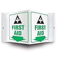 PSP605 Projection Sign 3D, First AID (Arrow Down)