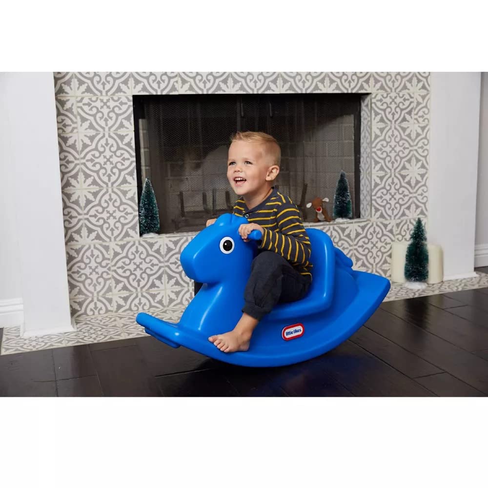 Little Tikes Rocking Horse Blue, 33.00 L x 10.00 W x 17.50 H Inches