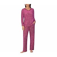 Nautica Women's 2 Piece Cozy Fleece Pajama Sleepwear Set (as1, alpha, xx_l, regular, regular, Purple)