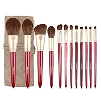 12-Piece Makeup Brush Set, Super Soft Cosmetic Application Tool Brush Combination, Suitable for Beginners or Experts