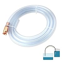 1 PC Car Siphon Hose, Soft Durable Multi-purpose Vehicle Fuel Transfer Pump Accessories, Universal Automotive Safety Self Priming Hose for Truck SUV Car Trailer (Transparent #118In)