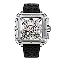 Ciga Design X011-SISI-W25BK Men's Automatic Watch, Black, Silver