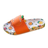 Kids Fuzzy Slippers Summer New Fruit Children Sandals And Slippers Indoor Home Cute Non Slip Toddler Water Shoes Size 10