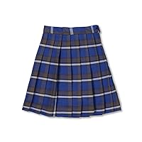 Cookie's Big Girls' Pleated Skirt - Royal/Taupe/White *Plaid #73*, 20