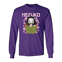 Nezuko Kid Slayers Anime Manga Demon Unisex Long Sleeve T-Shirt