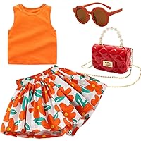 Deerhobbes Design your own Girls' Short Sets - Trendy and Comfortable Summer Outfits for Girls Fashionable Clothing Sets 4pc