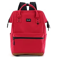 Himawari Travel School Backpack with USB Charging Port 15.6 Inch Doctor Work Bag for Women&Men College Students(124#-01#Red, Regular)