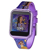 Disney Wish Purple Asha and Dahlia Educational Learning Touchscreen Smart Watch Toy for Girls, Boys, Toddlers - Selfie Cam, Learning Games, Calculator & More (Model: WSH4015AZ), 40mm