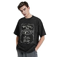 Shirt Men's Vintage Oversize T-Shirt Summer Hip Hop Graphic Tee