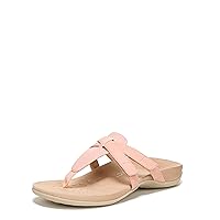 Vionic Women's Rest Karley Vio-Motion Insole Toe-Post Sandal- Supportive Flat Dressy That Includes an Orthotic Insole and Cushioned Outsole for Arch Support, Medium and Wide Fit