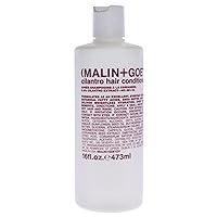 Malin + Goetz Cilantro conditioner - residue-free, lightweight scalp treatment. conditions, detangles, balances pH, intensely hydrates. tames frizz for all hair types. vegan & cruelty-free, 8 Fl oz