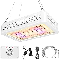 1000W LED Grow Light, Full Spectrum Growing Lamps for Indoor Hydroponic Greenhouse Plants with Veg and Bloom Switch, Safe, UV & IR, Adjustable Rope Hanger