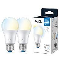 WiZ Smart Light Bulb E26 810 lm 60 W LED Light Bulb Color Daylight White Smart Light LED Light Alexa Smart Home Dimming Wide Light Distribution Indirect Lighting Compatible with Google Home IFTTT Siri