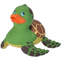Wild Republic Rubber Ducks, Bath Toys, Kids Gifts, Pool Toys, Water Toys, Sea Turtle, 4
